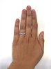 Modern Pink Sapphire and Diamond Platinum Eternity Band