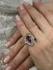 Modern Pink Tourmaline and Diamond Ring