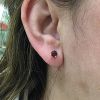 Modern Ruby Stud Earrings