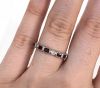 Modern Ruby and Diamond Eternity Band