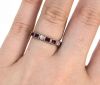 Modern Ruby and Diamond Eternity Band