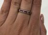 Modern Ruby and Diamond Eternity Band