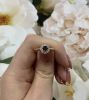 Modern Ruby and Diamond Engagement Ring