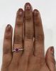 Modern Ruby and Diamond Engagement Ring