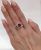 Modern Ruby and Diamond Ring