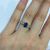 Modern Sapphire and Diamond Engagement Ring