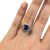 Modern Sapphire and Diamond Ring