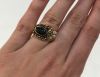 Modern Sapphire and Diamond Ring