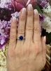 Modern Sapphire and Diamond Engagement Ring
