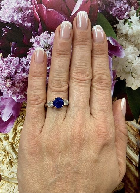 Buy Diamond and Sapphire Engagement Ring, Gold Green Sapphire Engagement  Ring, Ladies Gold Ring UK, Modern Gold Rings for Women, 9ct Gold Ring  Online in India - Etsy