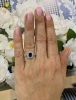 Modern Sapphire and Diamond Engagement Ring