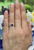 Modern Sapphire and Diamond Engagement Ring