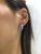 Modern Tanzanite and Diamond Earrings