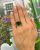 Modern Tourmaline and Diamond Ring