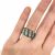 Modern Tsavorite Garnet and Diamond Ring
