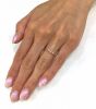 Modern Pink Sapphire and Diamond Ring