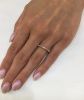 Modern White and Pink Sapphire Eternity Band