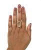 Vintage 8.09ct Moonstone Solitaire Ring in 18kt Yellow Gold