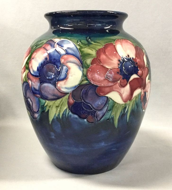 Moorcroft Vase In The Anemone Pattern | Cynthia Findlay Fine