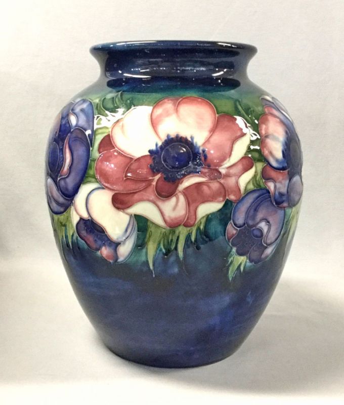Moorcroft Vase In The Anemone Pattern | Cynthia Findlay Fine