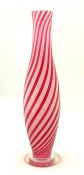 Murano Filigrana Glass Bud Vase, Italy, Mid 20th Century