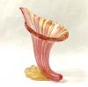 Murano Glass Cornucopia Shaped Vase, Italian, Mid 20th Century