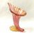 Murano Glass Cornucopia Shaped Vase, Italian, Mid 20th Century