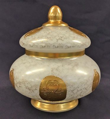 Murano Glass Covered Jar