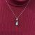 Modern Prasiolite & Diamond Pendant