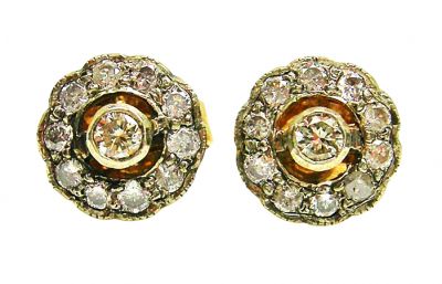 Diamond Cluster Earrings