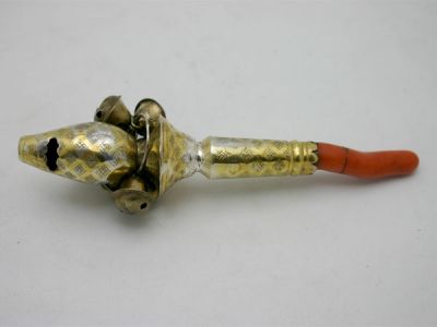 One-of-a-Kind Victorian Baby Rattle