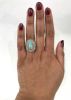 Vintage 3.04ct Opal Cluster Ring in 14kt White Gold