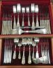 Art Deco Orfevrerie Perrin Silver Plate Flatware Set