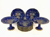Orientalist Hand Enameled Dessert Service