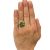 Modern 4.80ct Peridot and Diamond 14kt Ring
