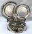 Pair of Silver Plate Meat Dishes & Domed Cover