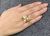 Vintage Cultured Pearl and Sapphire Cluster Ring