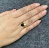 Vintage Pearl and Onyx Ring in 14kt Yellow Gold