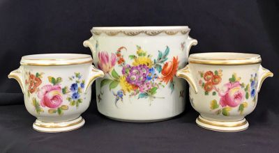 Porcelain Cachepots & Jardiniere