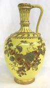 Rare Yellow Ground Royal Crown Derby Ewer