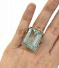 Retro Aquamarine Solitaire Ring