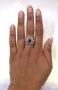 Retro Inspired Sapphire and Diamond Ring
