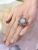 Retro Star Sapphire and Diamond Ring