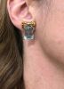 Retro Aquamarine Earrings