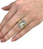 Retro Aquamarine Solitaire Ring