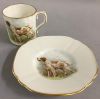 Royal Crown Derby Irish Red and White Setter Coffee Can & Saucer