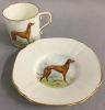 Royal Crown Derby Greyhound Coffee Can & Saucer