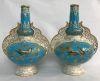 Royal Crown Derby Persian Style Gourd Shape Cabinet Vases