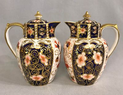 Royal Crown Derby Traditional Imari Syrup Jugs