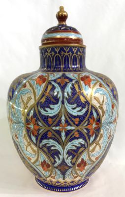 Royal Crown Derby “Persian” Pattern Covered Cabinet Urn